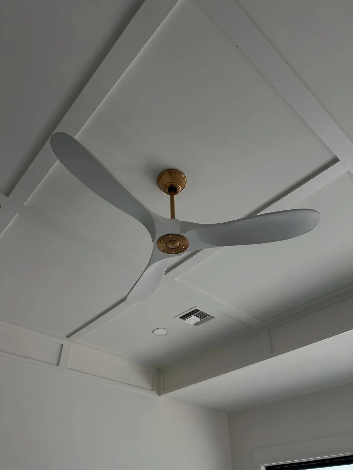 Designer ceiling fan in a custom home